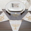 GREY HANUKKAH FOIL PLACE CARDS, Hanukkah Decorations - Peace Love Light Shop