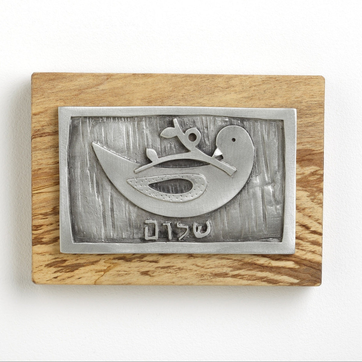 Dove wood panel wall hanging